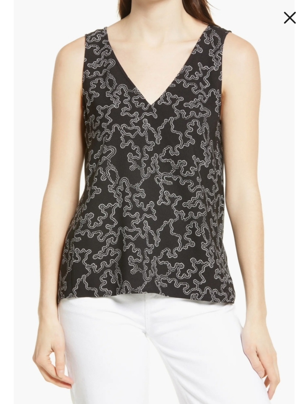 Nordstrom V - Neck Tank Top Size Medium